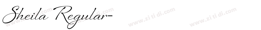Sheila Regular字体转换